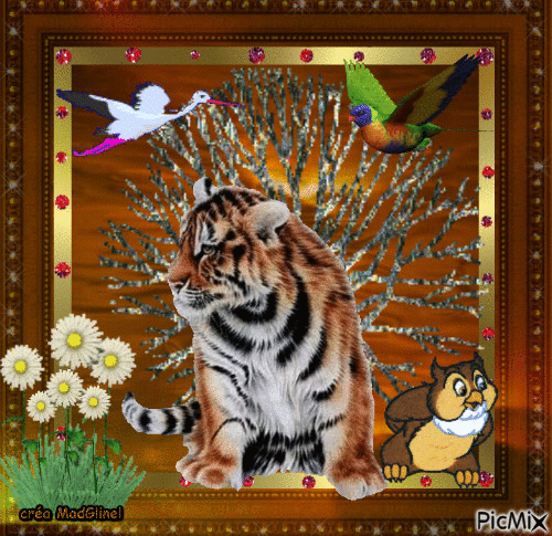 le tigre - Бесплатный анимированный гифка