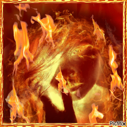 Ateş ve Kadın - Безплатен анимиран GIF