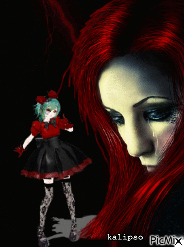 Gothic doll - Gratis animerad GIF