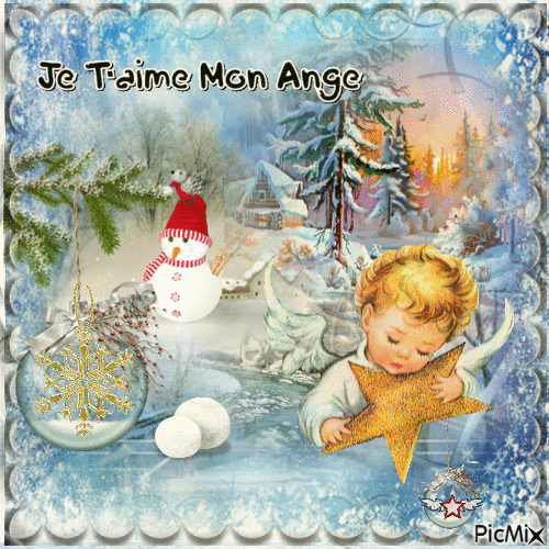 Ange de Noël - Бесплатный анимированный гифка