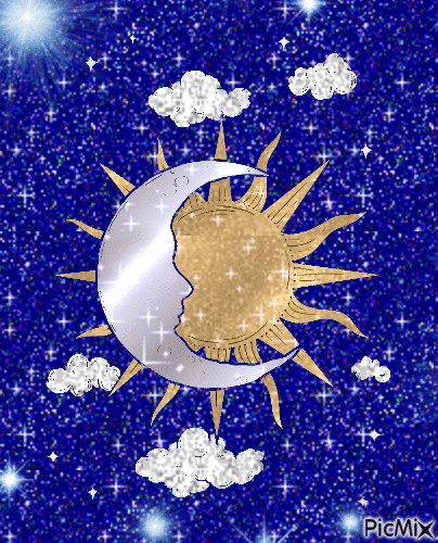 Moon & Sun ~ 🌙 ☀️ - Gratis animeret GIF
