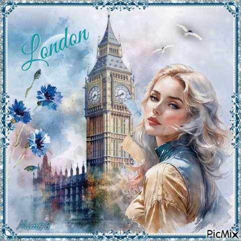 Londres en aquarelle - 免费动画 GIF