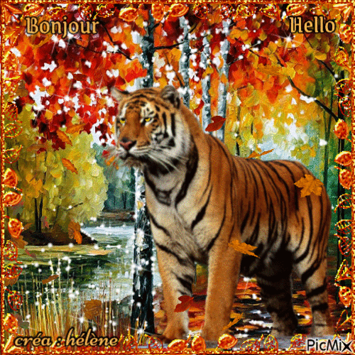 "Un tigre" - Gratis geanimeerde GIF