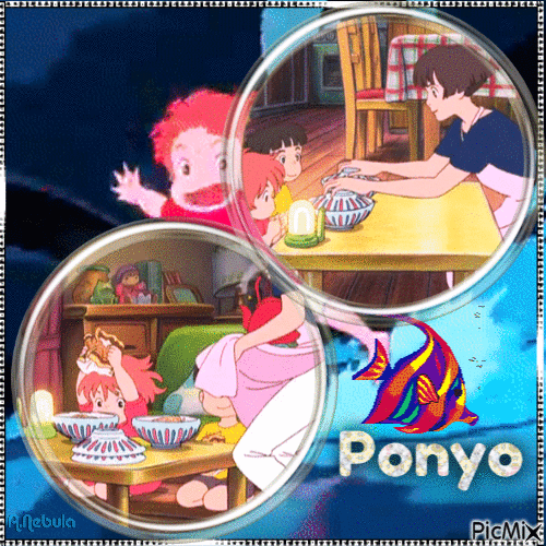 Ponyo Studio Ghibli/contest - Ilmainen animoitu GIF