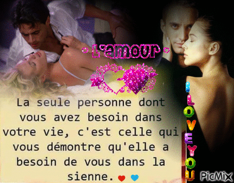 l amour - Darmowy animowany GIF