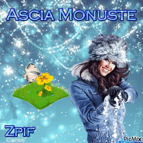 Ascia monuste - GIF animé gratuit