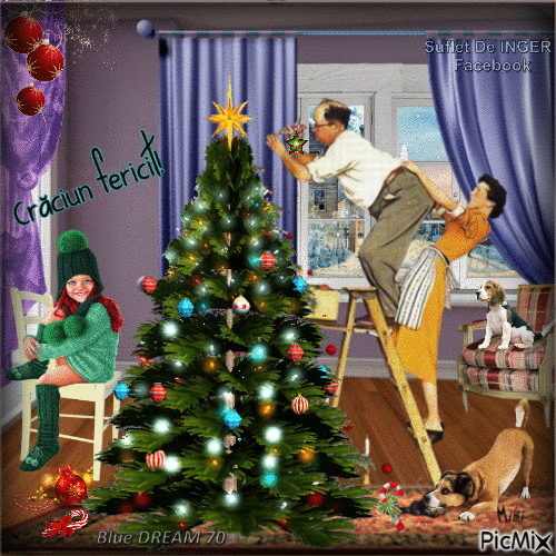Christmas tree decoration - Ingyenes animált GIF