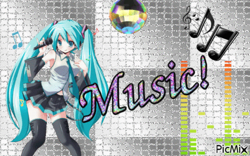 music! - Ilmainen animoitu GIF