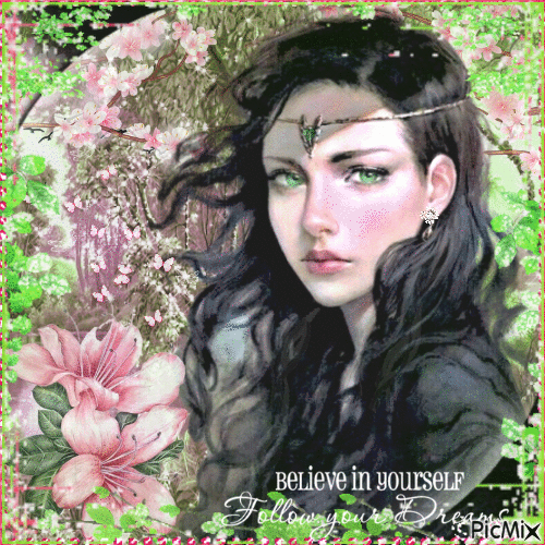 Princess with green eyes - Δωρεάν κινούμενο GIF