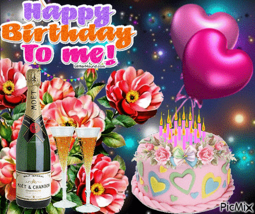 happy birthday to my - GIF animé gratuit