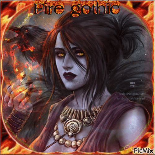 Fire Gothic - Animovaný GIF zadarmo