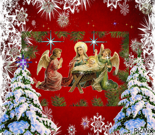 с Рождеством Христовым - 無料のアニメーション GIF
