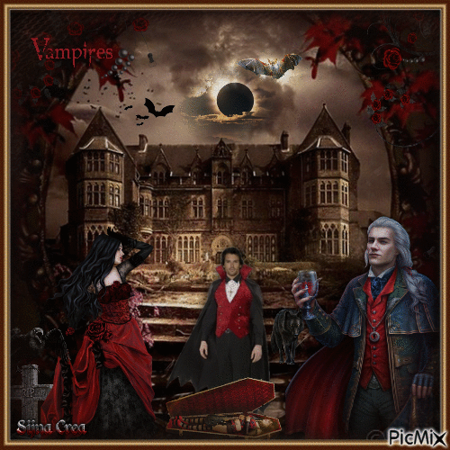 Vampires in Médiéval style 🦇 - Δωρεάν κινούμενο GIF