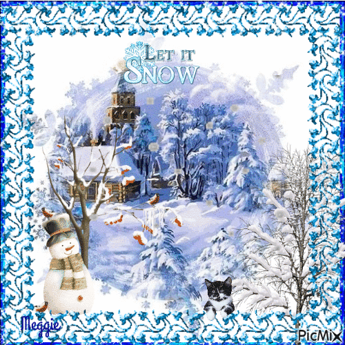 magical winter - GIF animé gratuit