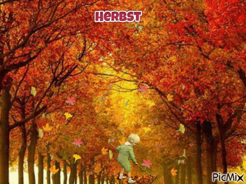 Herbstzeit - Бесплатный анимированный гифка