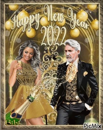HAPPY NEW YEAR 2022 à VOUS ! - Ingyenes animált GIF