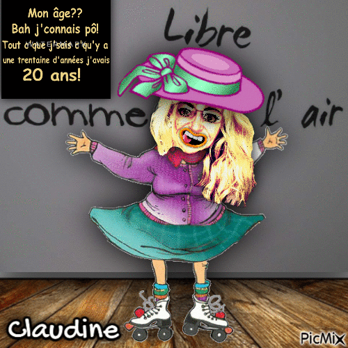 Anniversaire Claudine - Animovaný GIF zadarmo