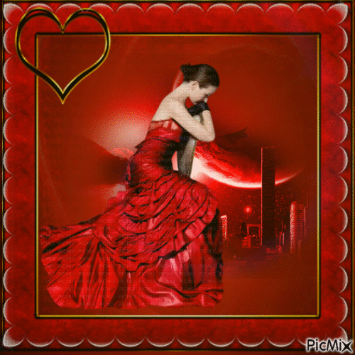robe rouge - Ilmainen animoitu GIF