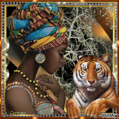 African woman - Besplatni animirani GIF