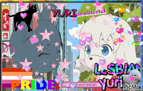 rui x yuki lesbians - Безплатен анимиран GIF