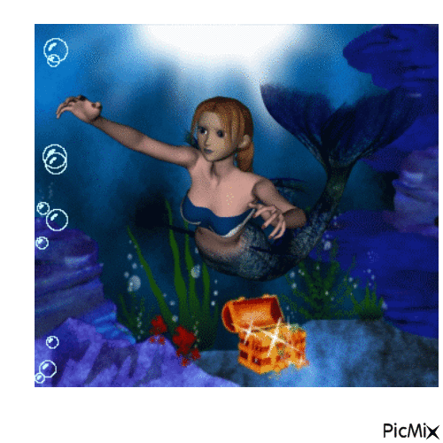 Meerjungfrau - Nemokamas animacinis gif
