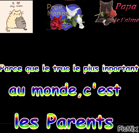 Papa et Maman - Darmowy animowany GIF
