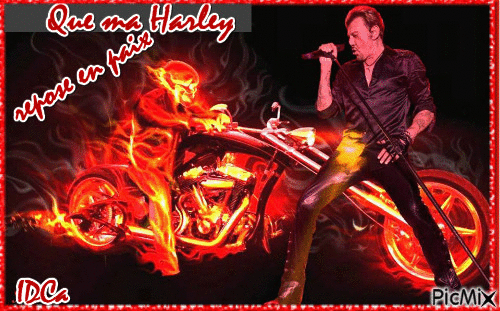 Que ma Harley repose en paix - GIF animé gratuit