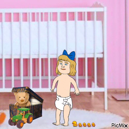Baby with toys - Free animated GIF