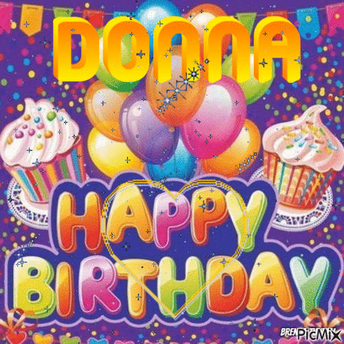 Donnas birthday - 免费动画 GIF