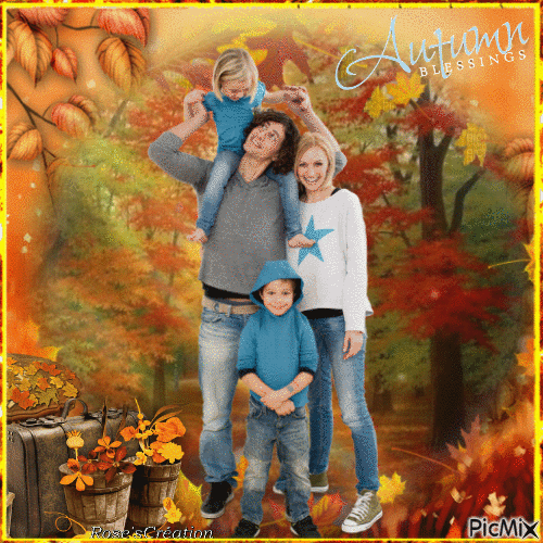 Concours : Famille en automne - Gratis animerad GIF