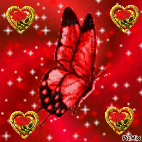 Le papillon - Gratis animerad GIF