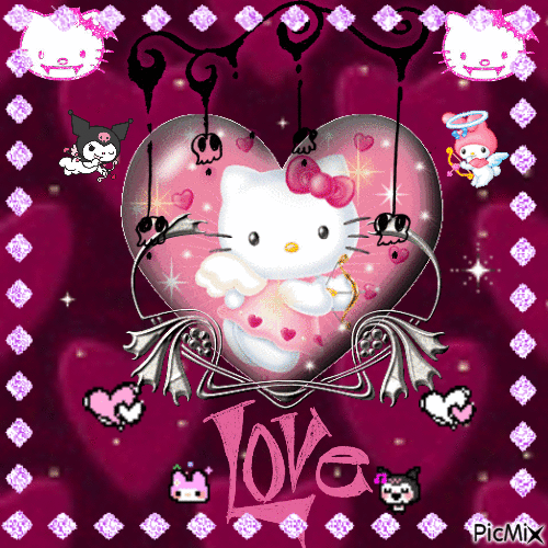 Hello Kitty! - Bezmaksas animēts GIF