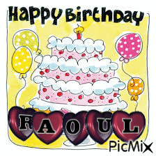 verjaardag raoul - Безплатен анимиран GIF
