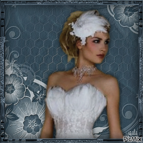 Portrait de la mariée - Zdarma animovaný GIF