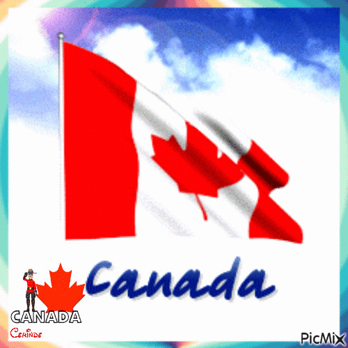 Drapeau du Canada - GIF animado gratis