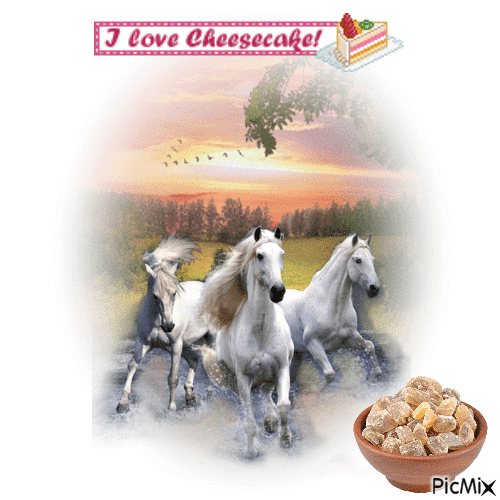 I Love Cheesecake - GIF animado grátis