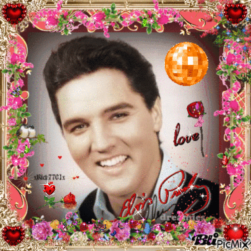 Elvis Presley 6-7-23   by Rick - Gratis animeret GIF