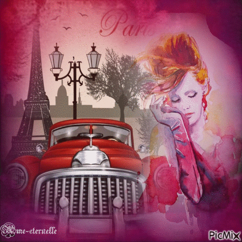 Au coeur de Paris - GIF animado grátis