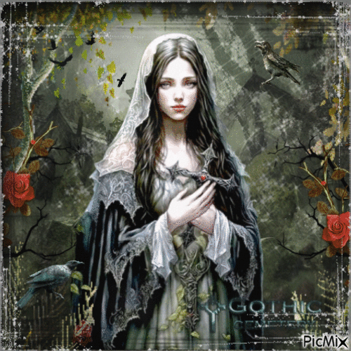 Gothic Woman - Besplatni animirani GIF