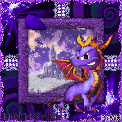 {{Spyro the Dragon in a Fantasy Land}} - Free animated GIF