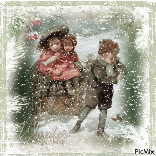 Vintage Winter - Ingyenes animált GIF
