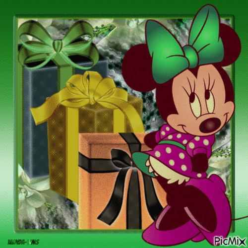 Minnie mouse-disney-birthday-gifts - GIF เคลื่อนไหวฟรี