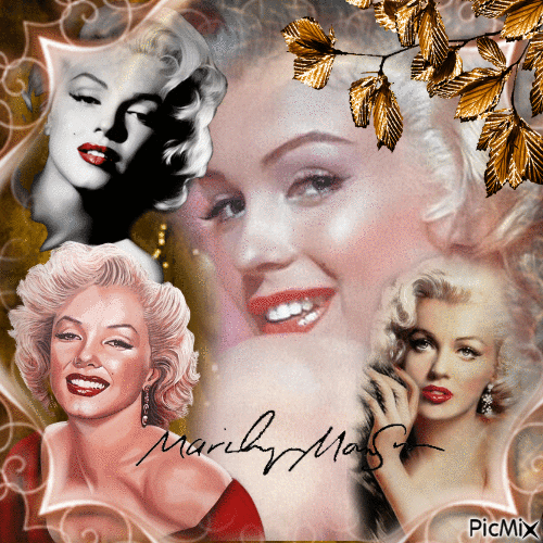 Pêle-mêle Marilyn Monroe - Безплатен анимиран GIF