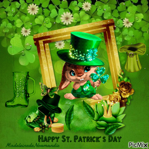 happy St-Patrick Day - GIF animate gratis