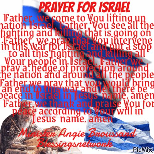 prayer for Israel - GIF animé gratuit