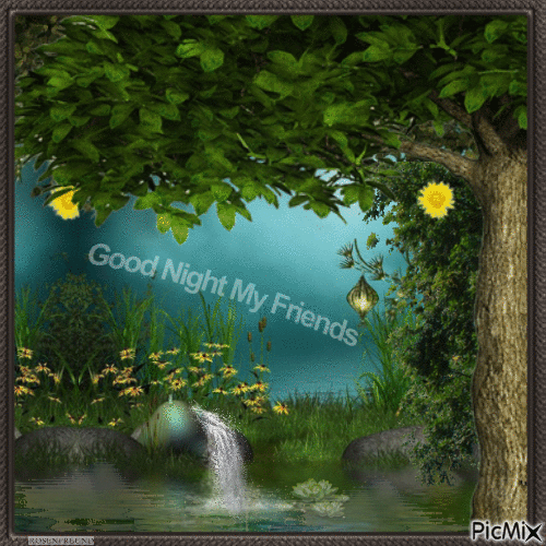 Good Night my Friends - Gratis animeret GIF