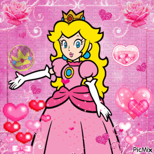 Another Princess Peach Pic ❤︎ - Animovaný GIF zadarmo