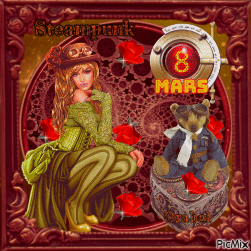 steampunk 8 mars ♥♥♥ - 無料のアニメーション GIF