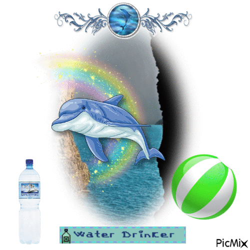 Water Drinker - GIF animado grátis