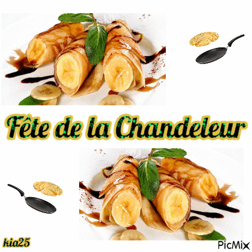 crêpes aux bananes - Darmowy animowany GIF